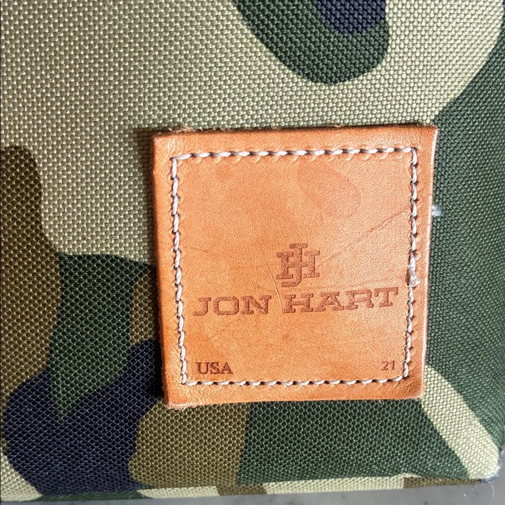 Shelly Camouflage Laptop/Diaper Bag with Tan Straps